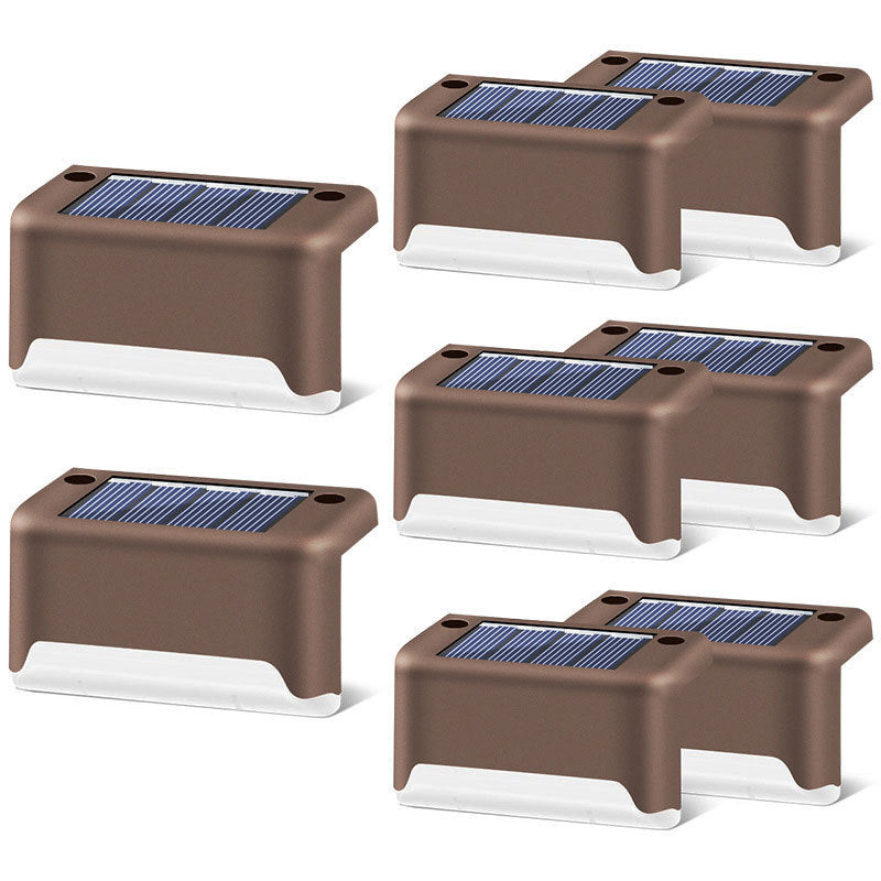 LED Solar Fence Waterproof Lamp For Garden Pathway Step Yard