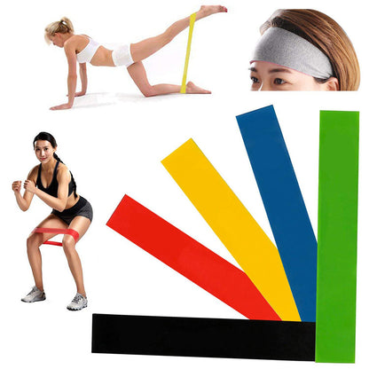 Yoga Training Elastic Bands - 5 Level Resistance
