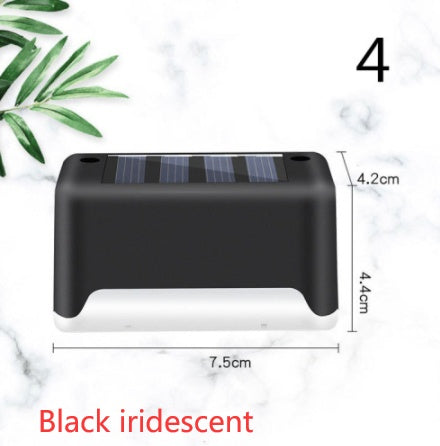LED Solar Fence Waterproof Lamp For Garden Pathway Step Yard