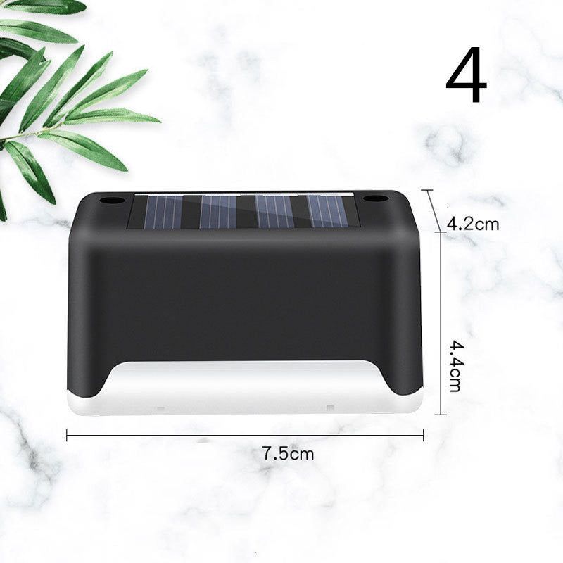 LED Solar Fence Waterproof Lamp For Garden Pathway Step Yard